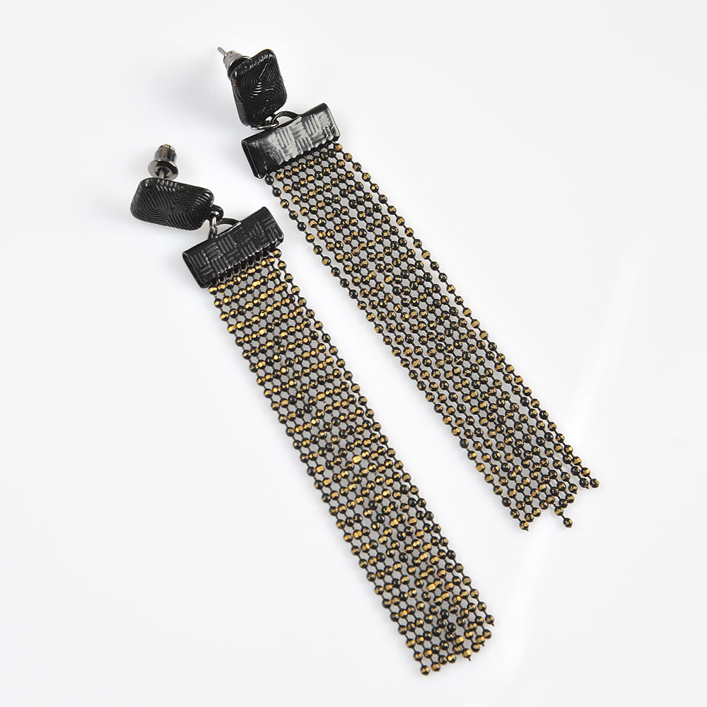 Cercei negri lungi eleganti - 3 | YEO