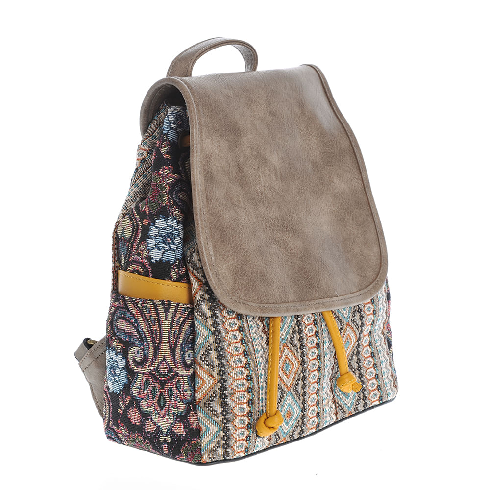 Rucsac multicolor cu print floral - 1 | YEO