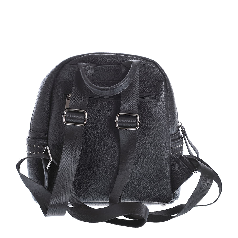 Rucsac negru cu nituri metalice - 2 | YEO