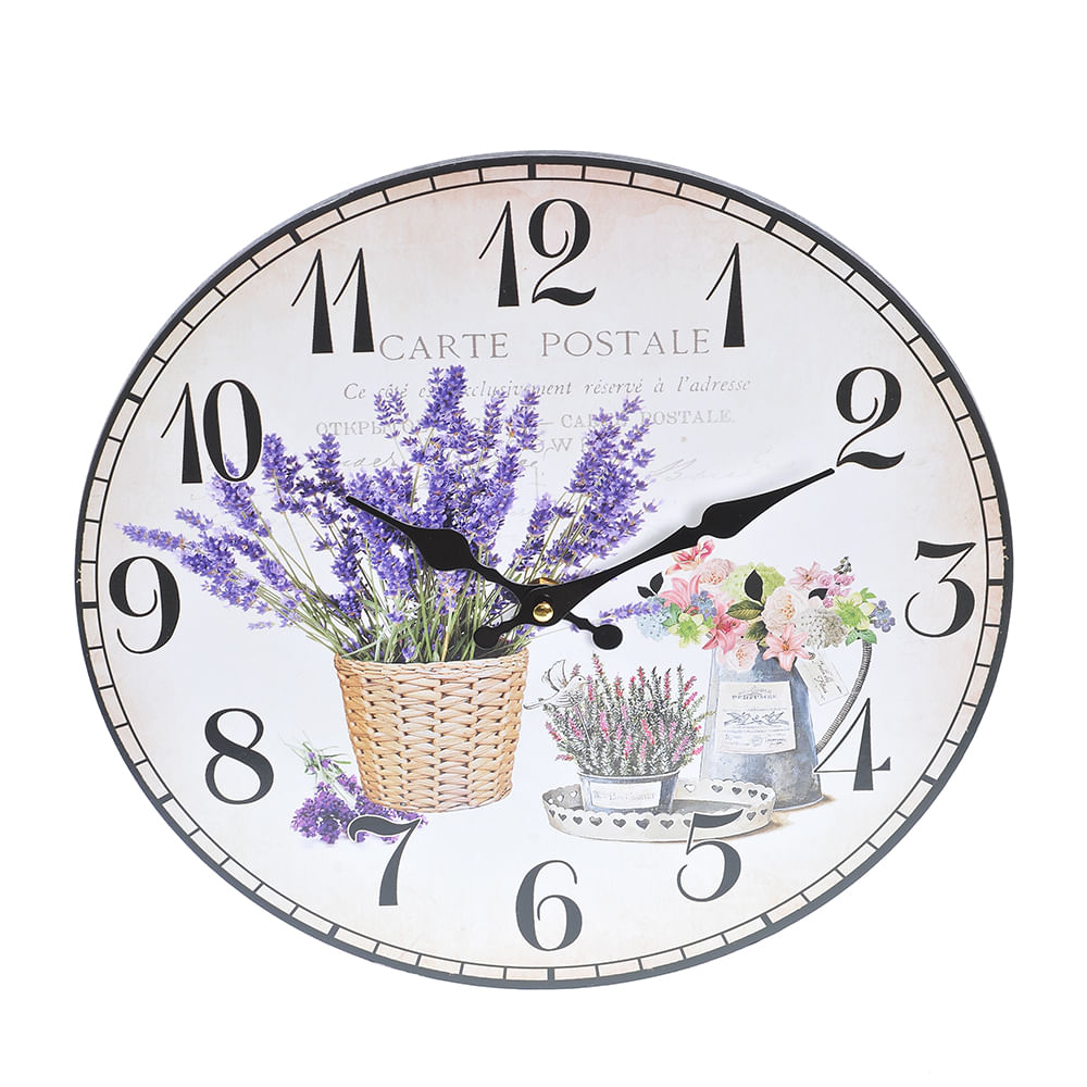 Ceas de perete cu lavanda 34 cm - 2 | YEO