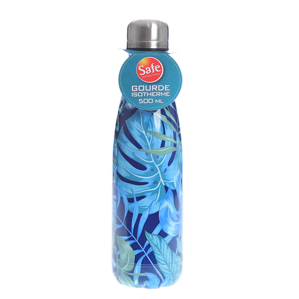 Termos bleu cu frunze 500 ml