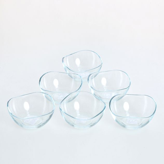 Set 6 cupe din sticla 12 cm