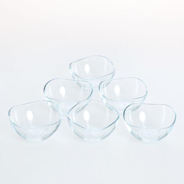 Set 6 cupe din sticla 12 cm