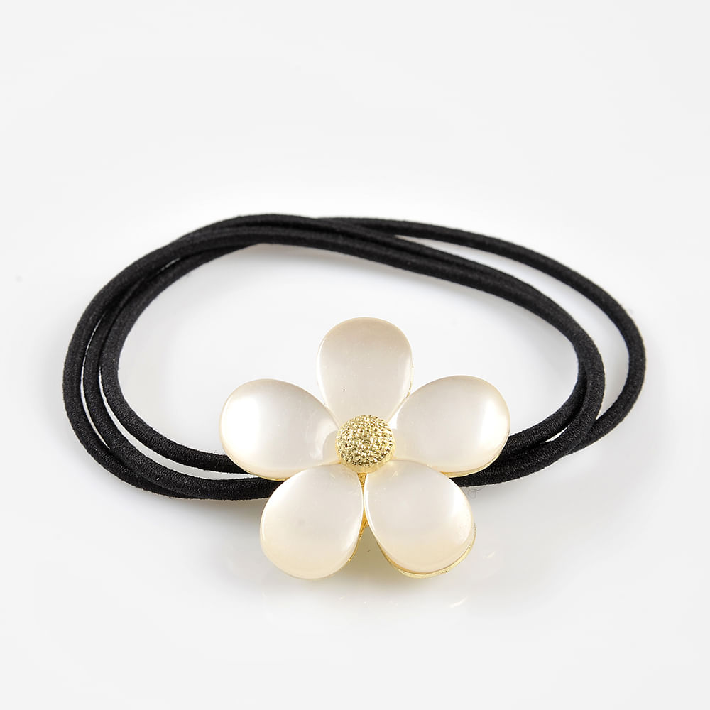 Elastic de par cu floare alba