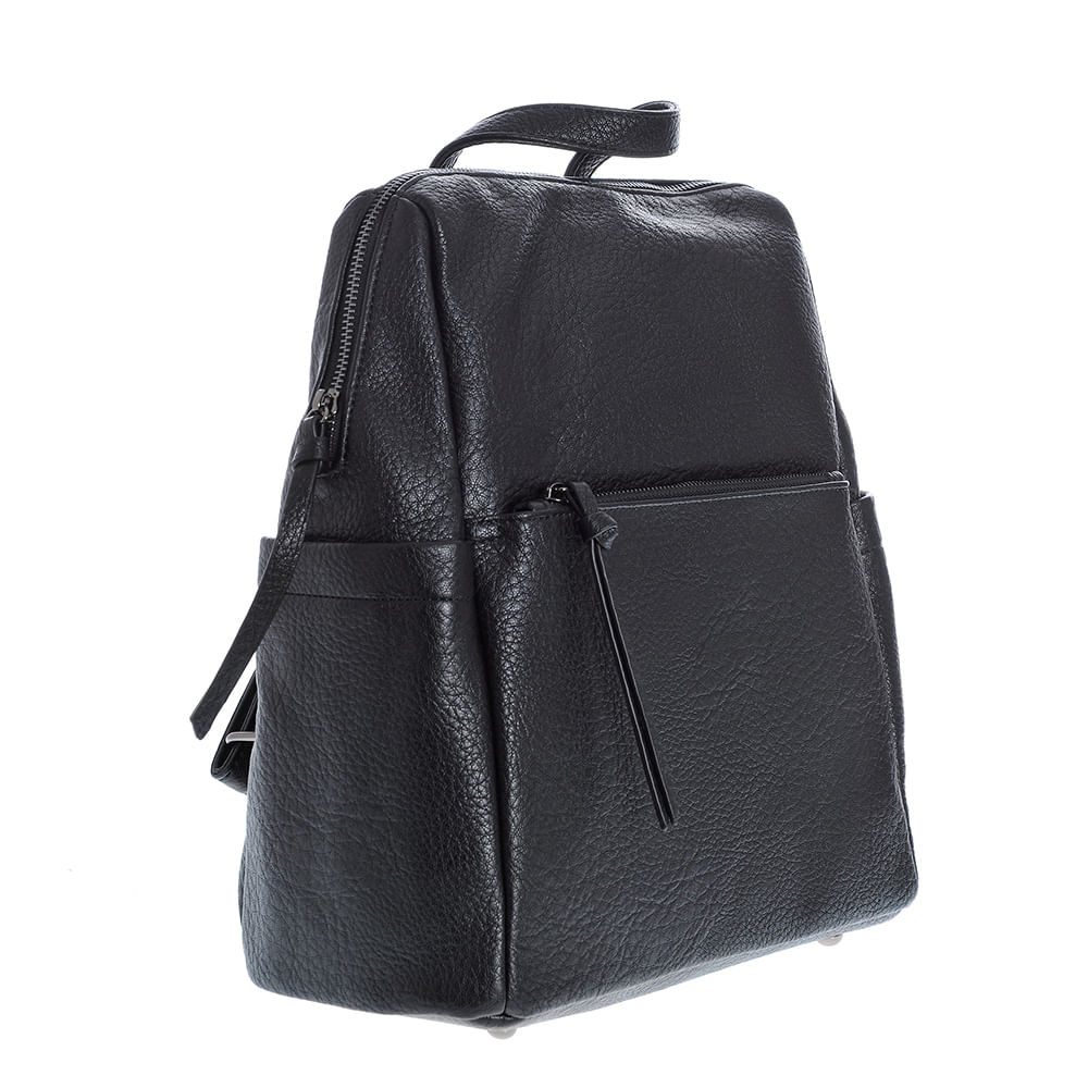 Rucsac negru tip satchel - 1 | YEO