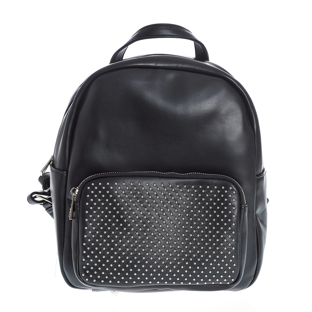 Rucsac negru cu nituri metalice