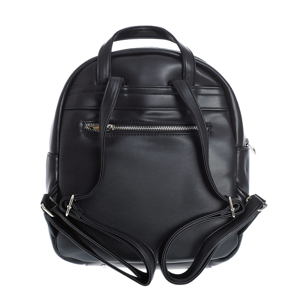 Rucsac negru cu nituri metalice - 2 | YEO