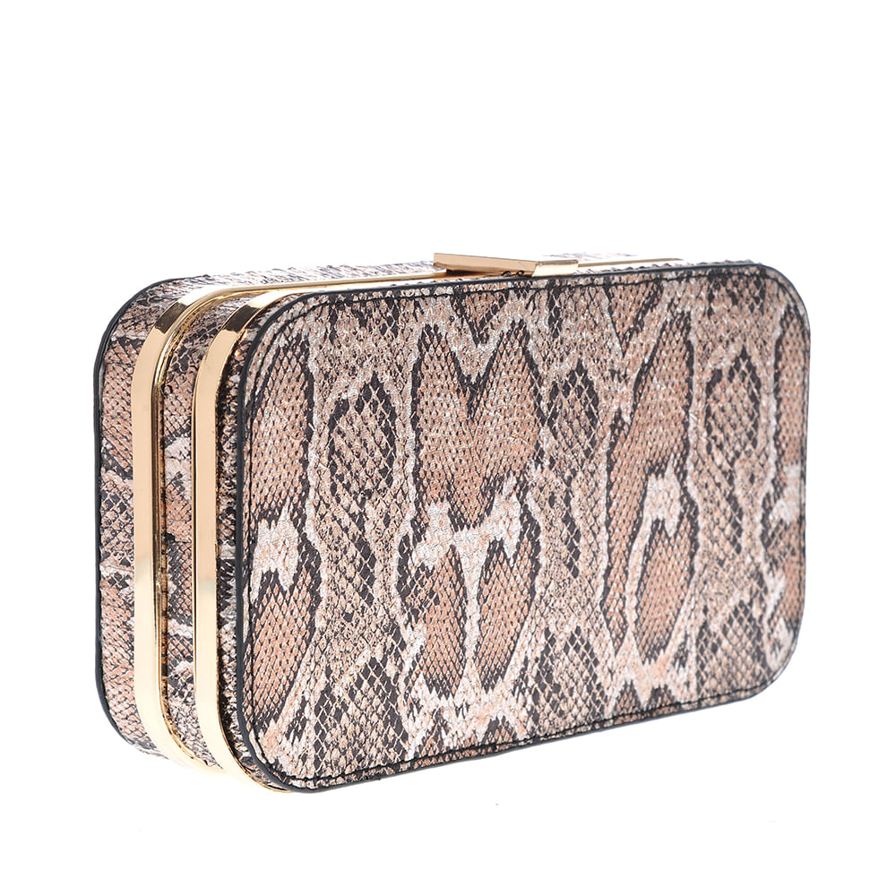 Geanta plic eleganta cu aspect animal print - 3 | YEO