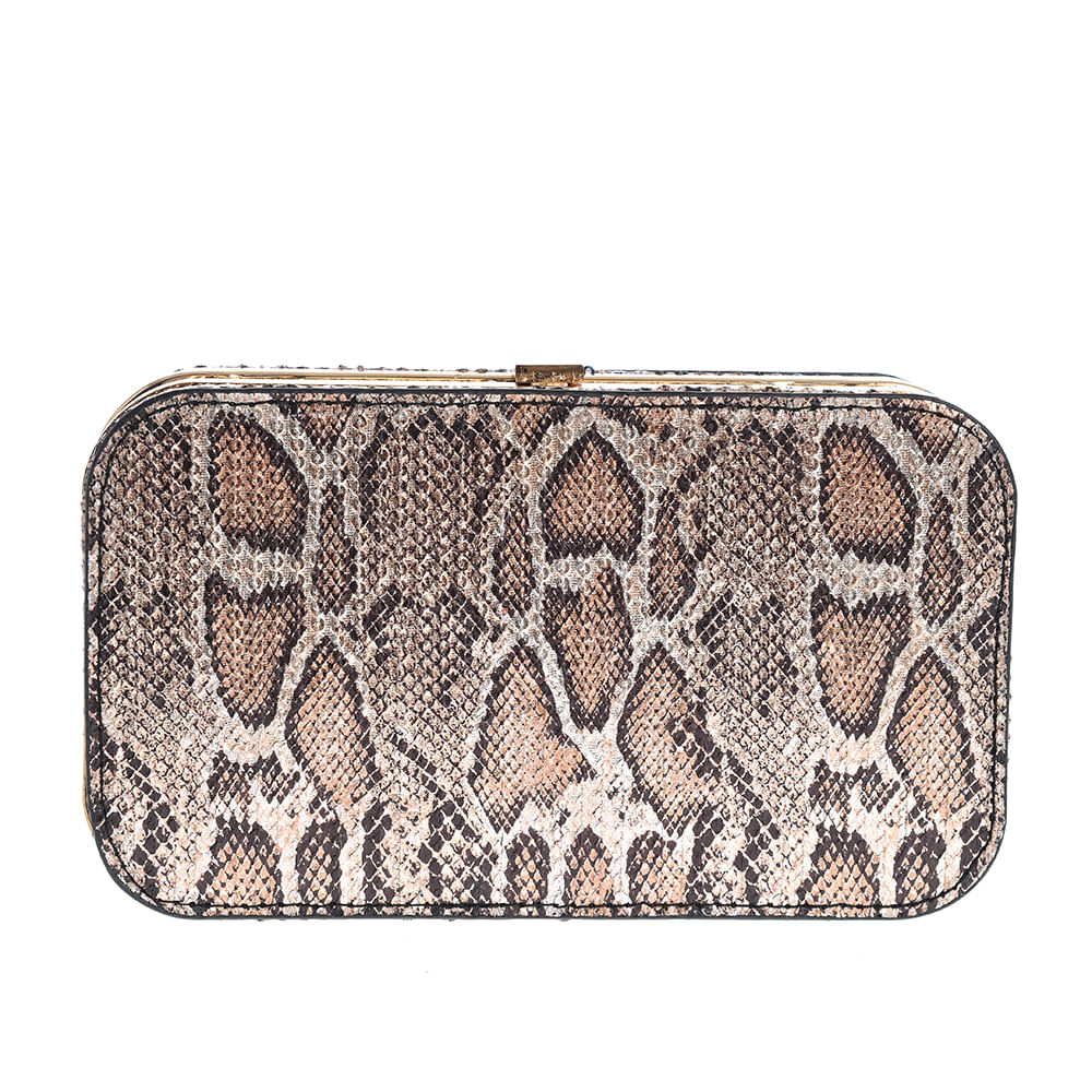 Geanta plic eleganta cu aspect animal print - 4 | YEO