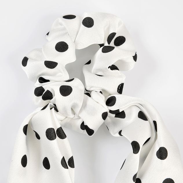 Elastic de par alb cu buline negre