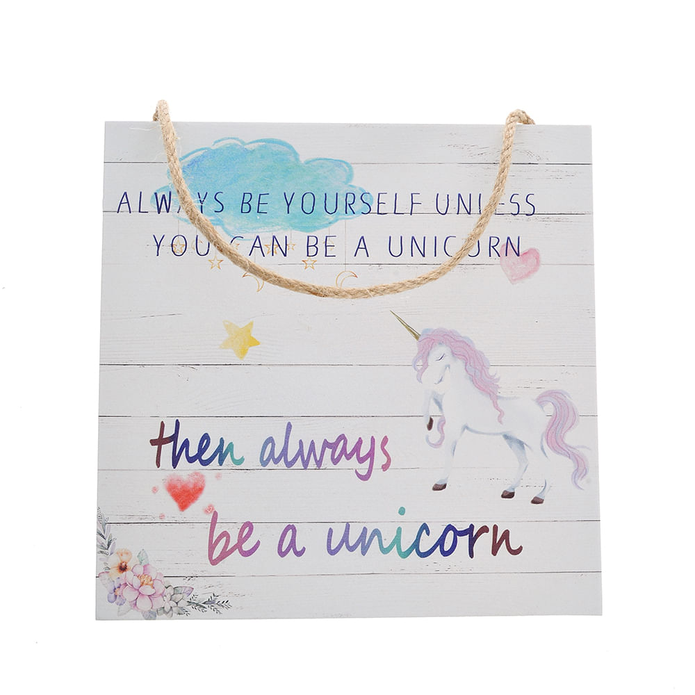 Tablou din lemn cu unicorn - 3 | YEO