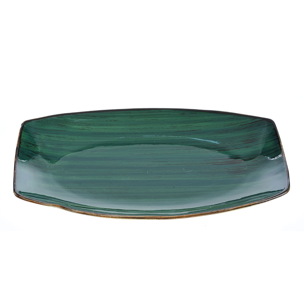 Platou verde din ceramica 25 cm