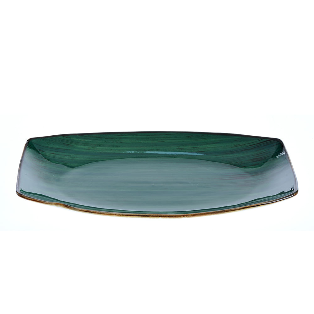 Platou verde din ceramica 25 cm - 1 | YEO