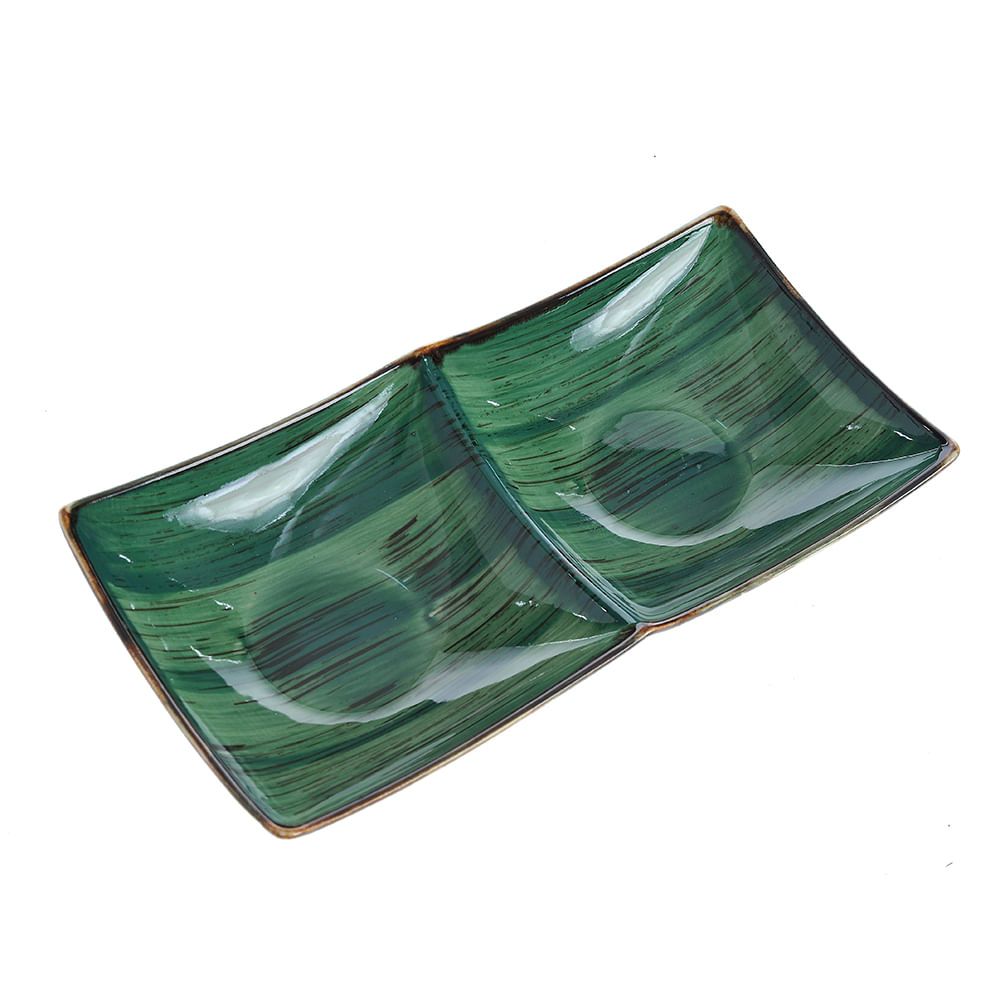 Platou verde din ceramica 23 cm - 4 | YEO