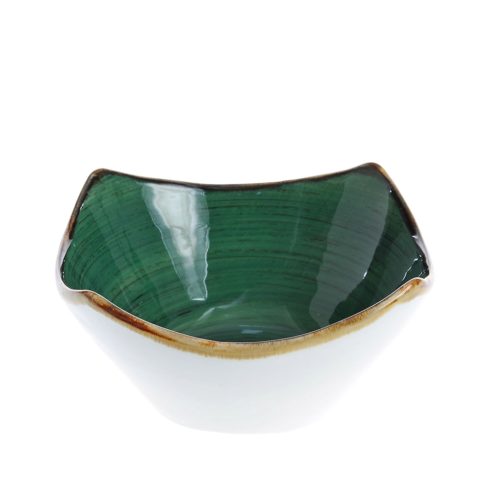 Bol verde din ceramica 13 cm - 2 | YEO