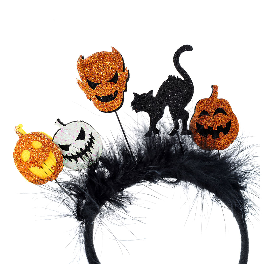 Bentita neagra cu decor de Halloween - 1 | YEO