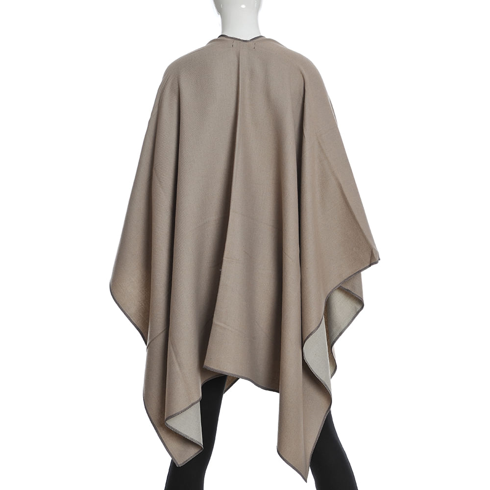 Poncho bej asimetric - 2 | YEO