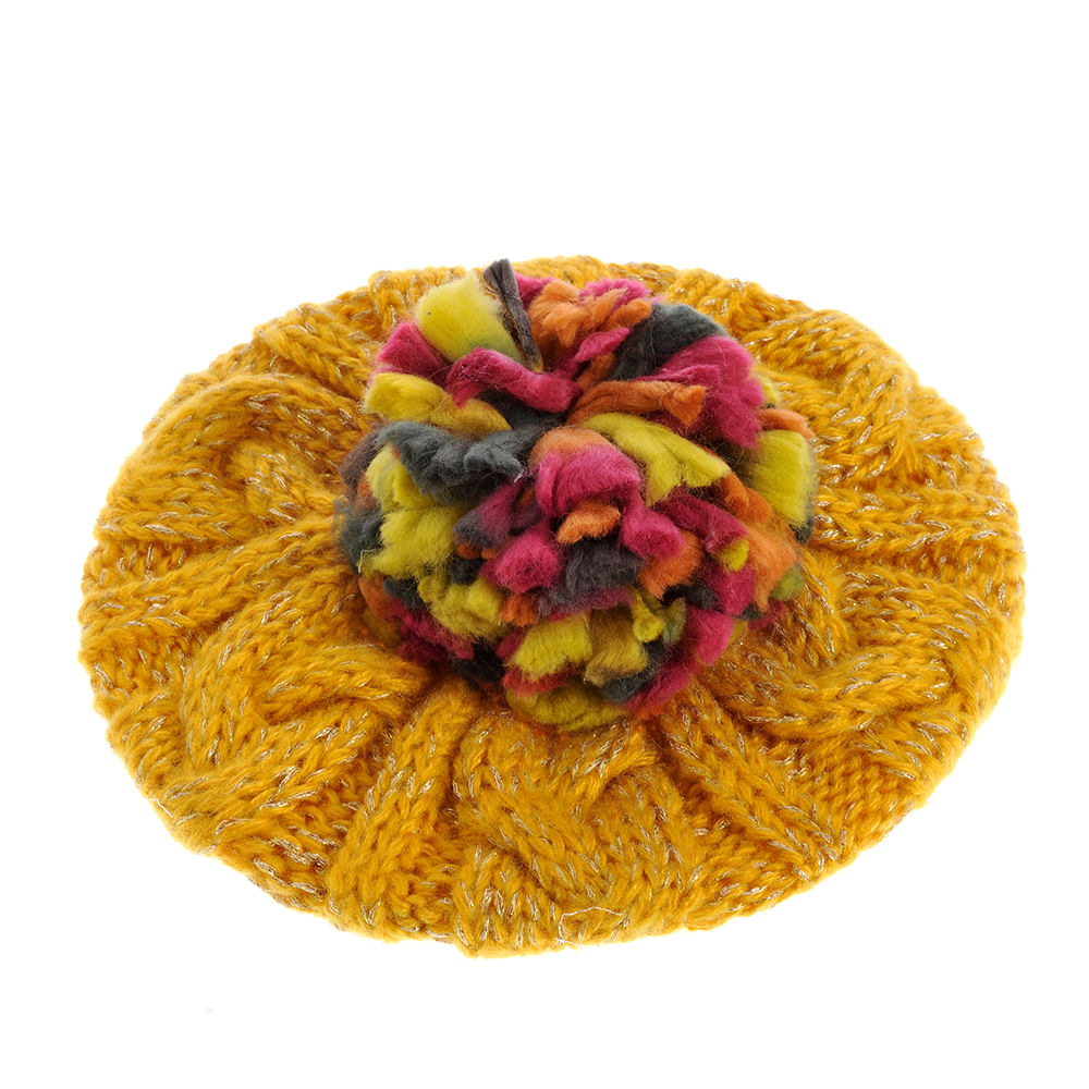 Caciula galbena cu mot multicolor - 1 | YEO