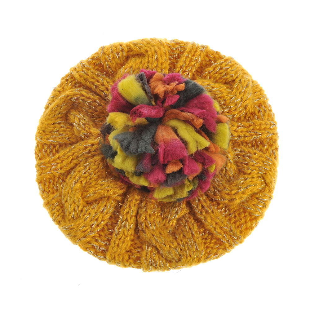 Caciula galbena cu mot multicolor - 2 | YEO