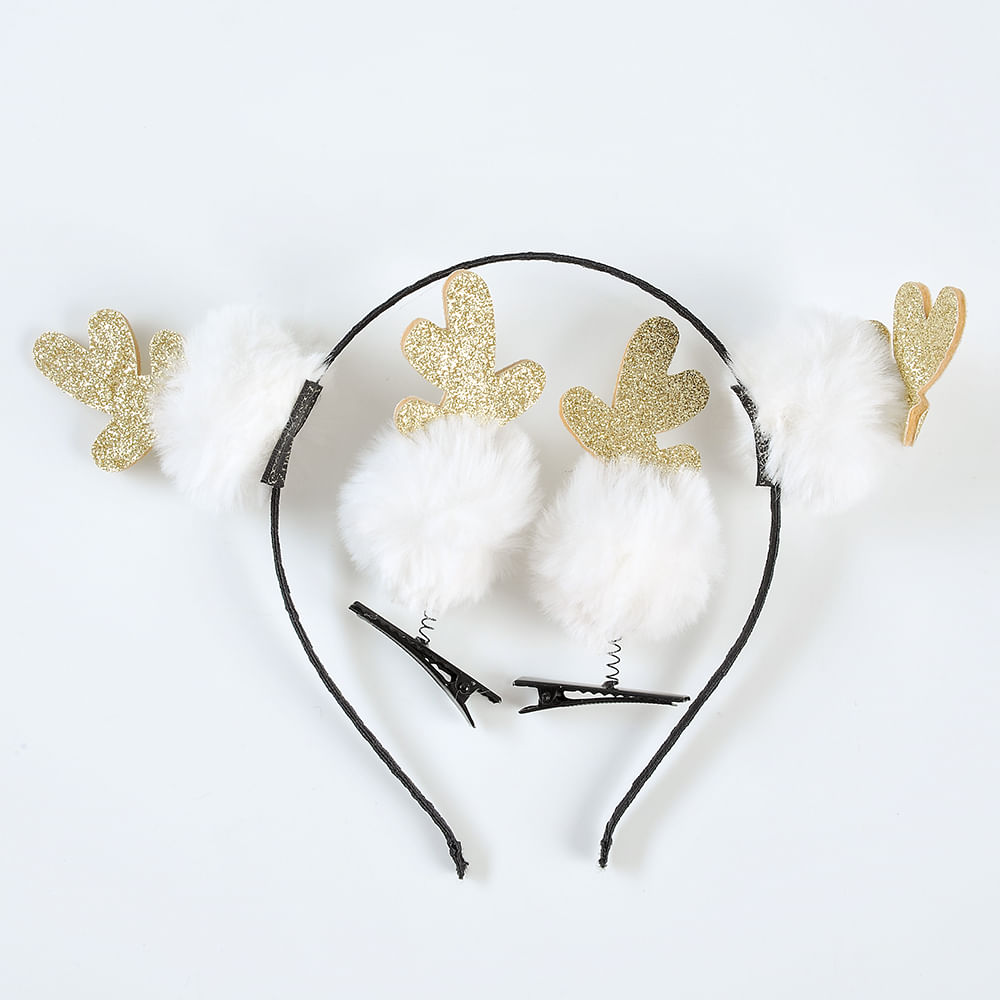 Set 3 accesorii Craciun bentita si agrafe