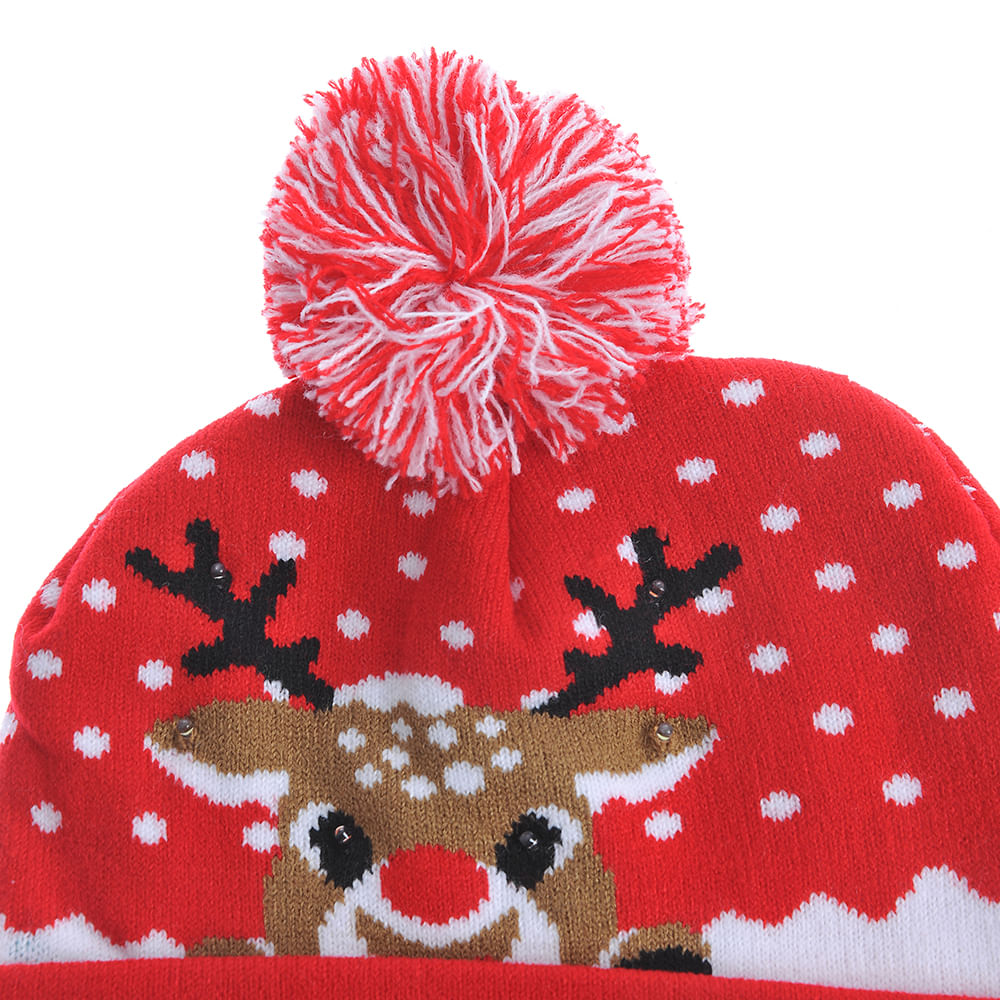 Caciula rosie cu ren Oh Deer - 1 | YEO