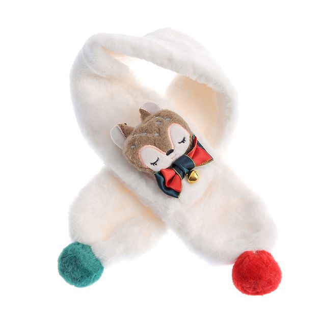 Fular alb de Craciun