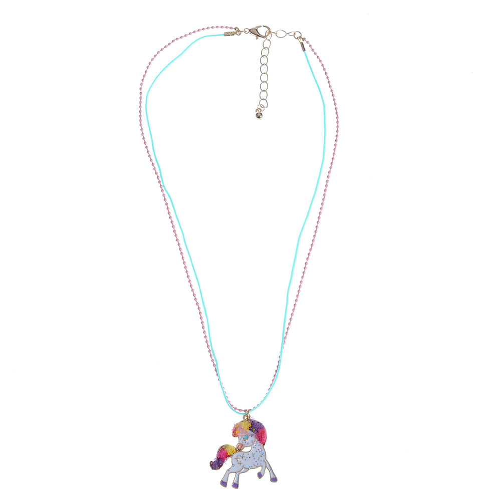 Colier cu Unicorn multicolor