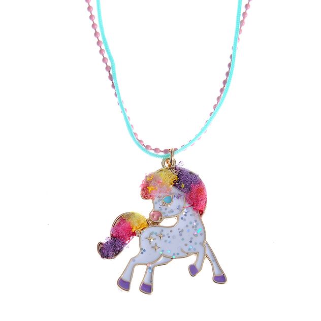 Colier cu Unicorn multicolor