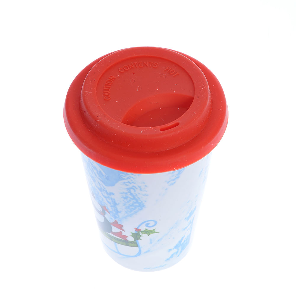 Pahar din ceramica cu pinguin 440 ml - 2 | YEO