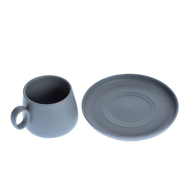 Cana cu farfurie din ceramica 250 ml