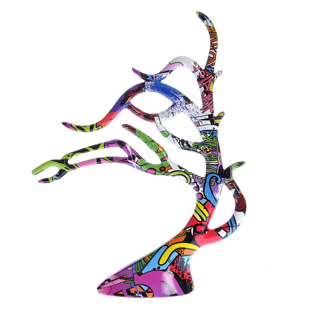 Statueta multicolora copac 31 cm