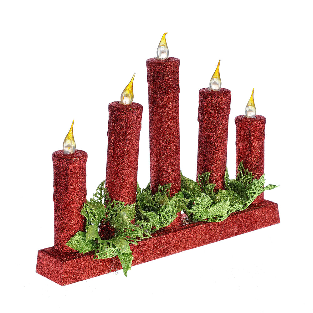 Decoratiune sfesnic cu lumanari led 25 cm - 1 | YEO
