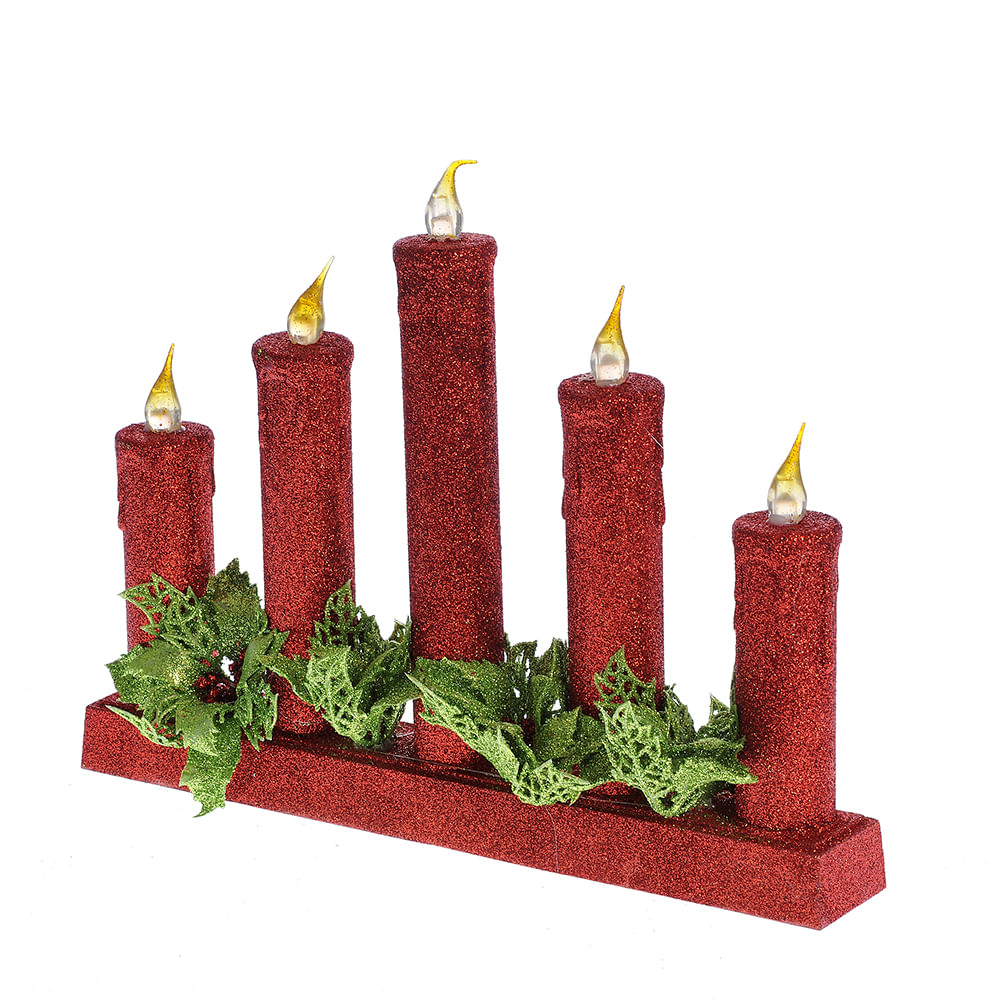Decoratiune sfesnic cu lumanari led 25 cm - 2 | YEO
