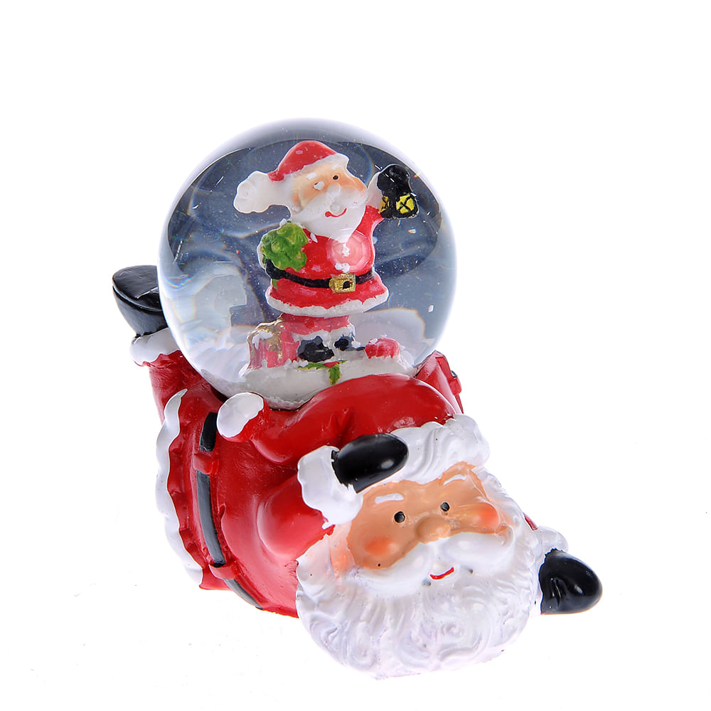 Glob cu Mos Craciun 7.5 cm - 2 | YEO