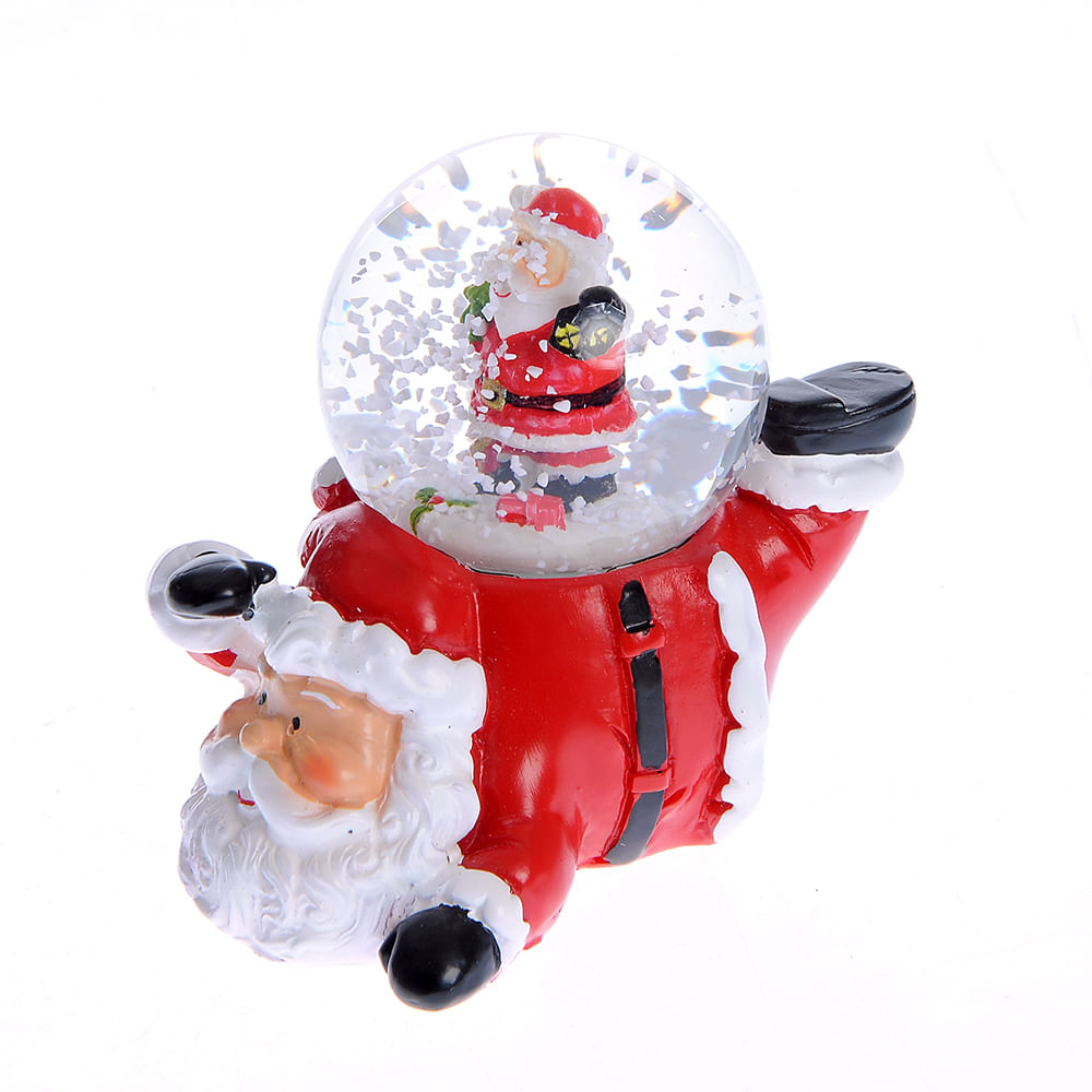 Glob cu Mos Craciun 7.5 cm - 3 | YEO