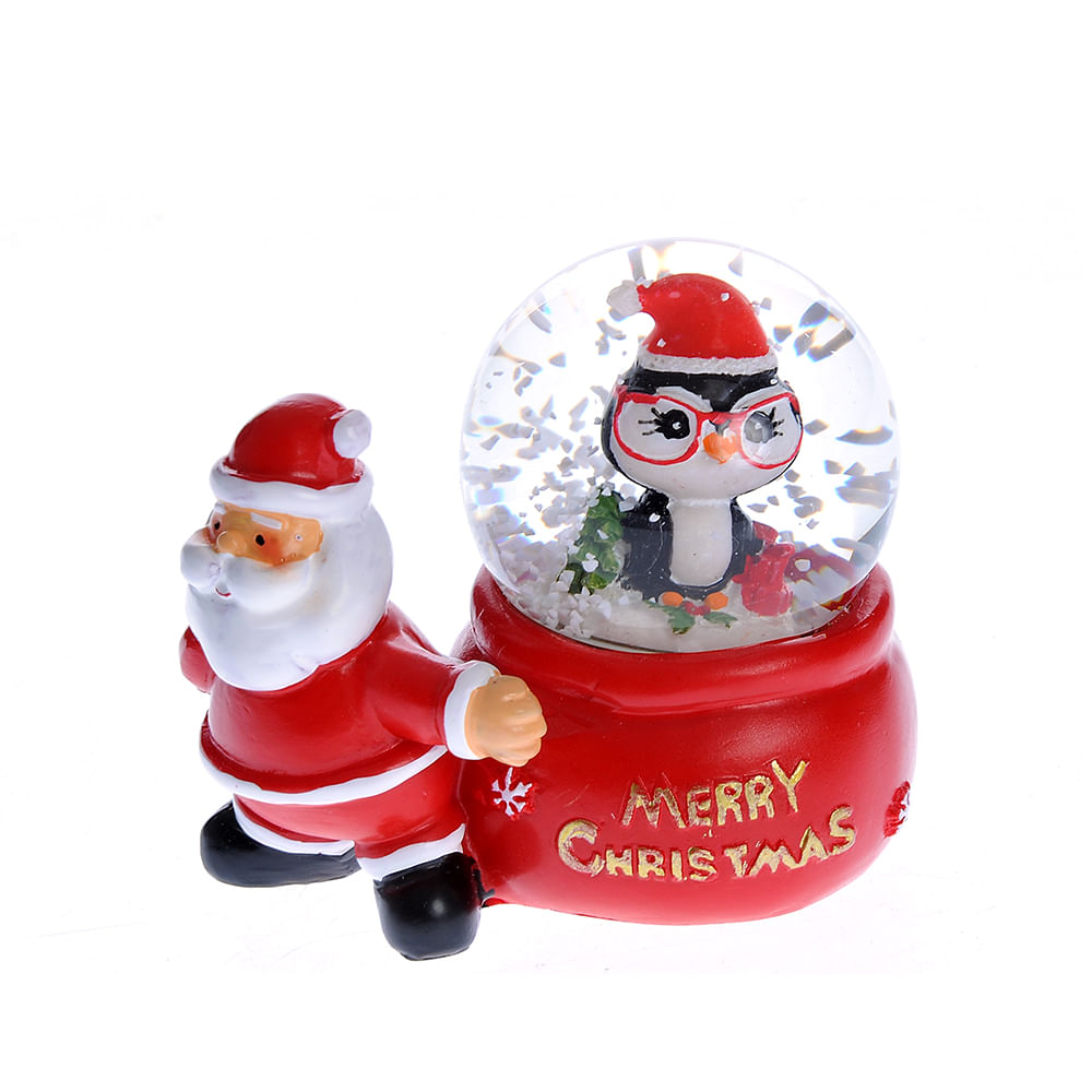 Glob de Craciun cu pinguin 4.5 cm