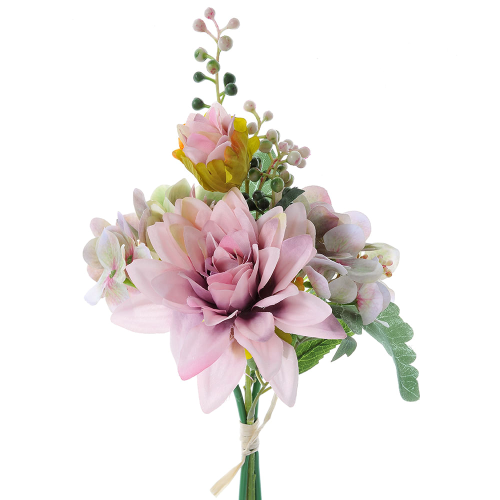 Buchet de flori roz 40 cm - 1 | YEO