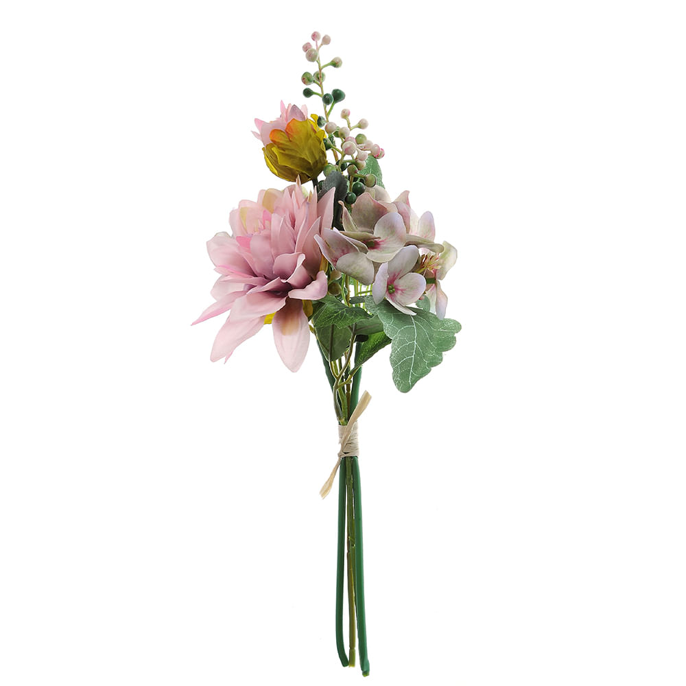 Buchet de flori roz 40 cm - 3 | YEO