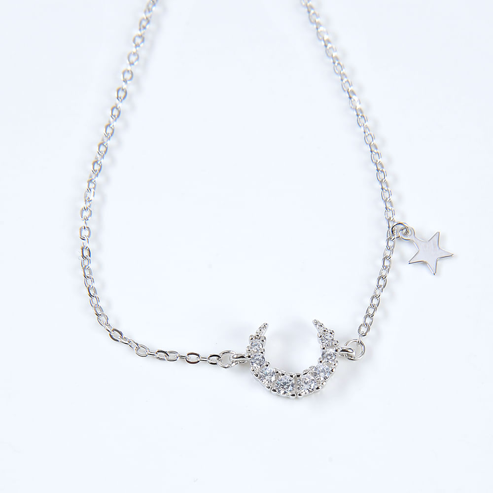 Bratara argint luna si stea - 1 | YEO