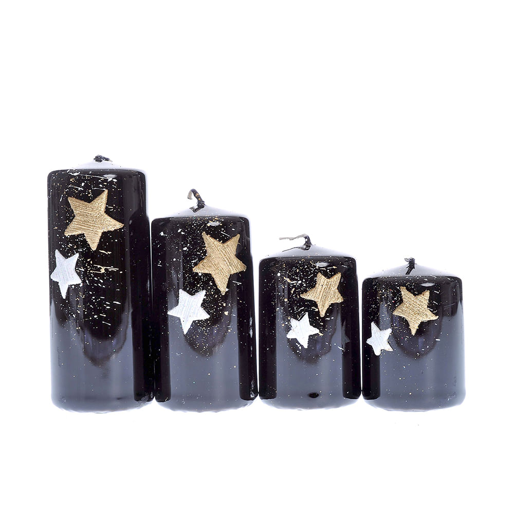 Set 4 lumanari cu stele - 2 | YEO