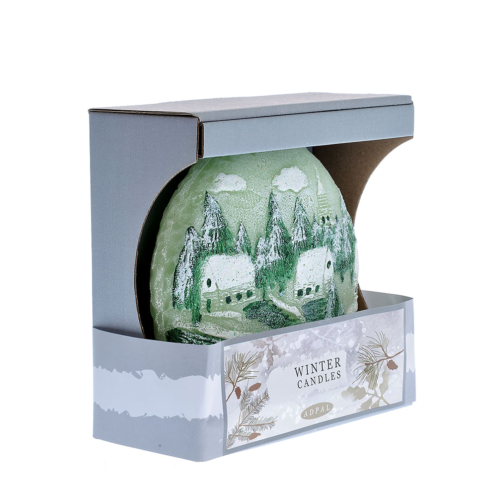 Lumanare peisaj de iarna 16 cm - 1 | YEO