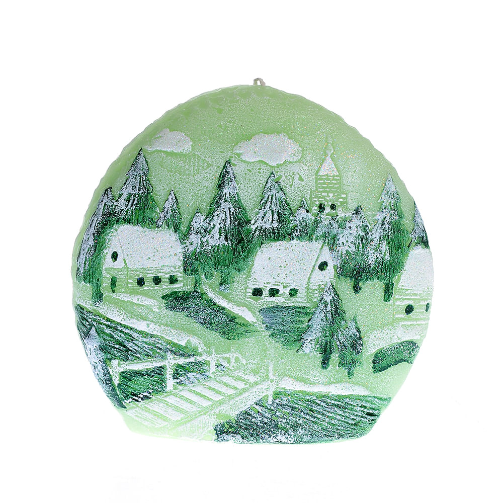 Lumanare peisaj de iarna 16 cm - 2 | YEO