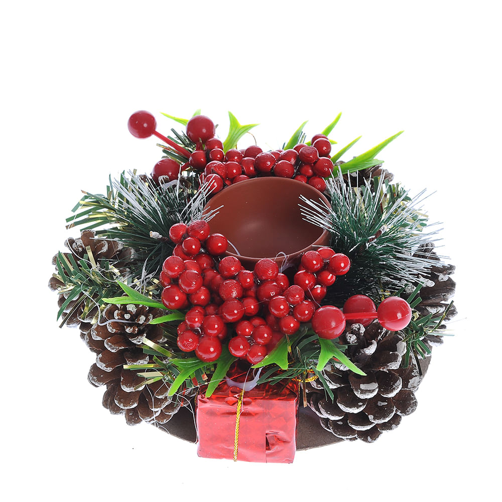 Decoratiune suport lumanare craciun 15 cm - 2 | YEO