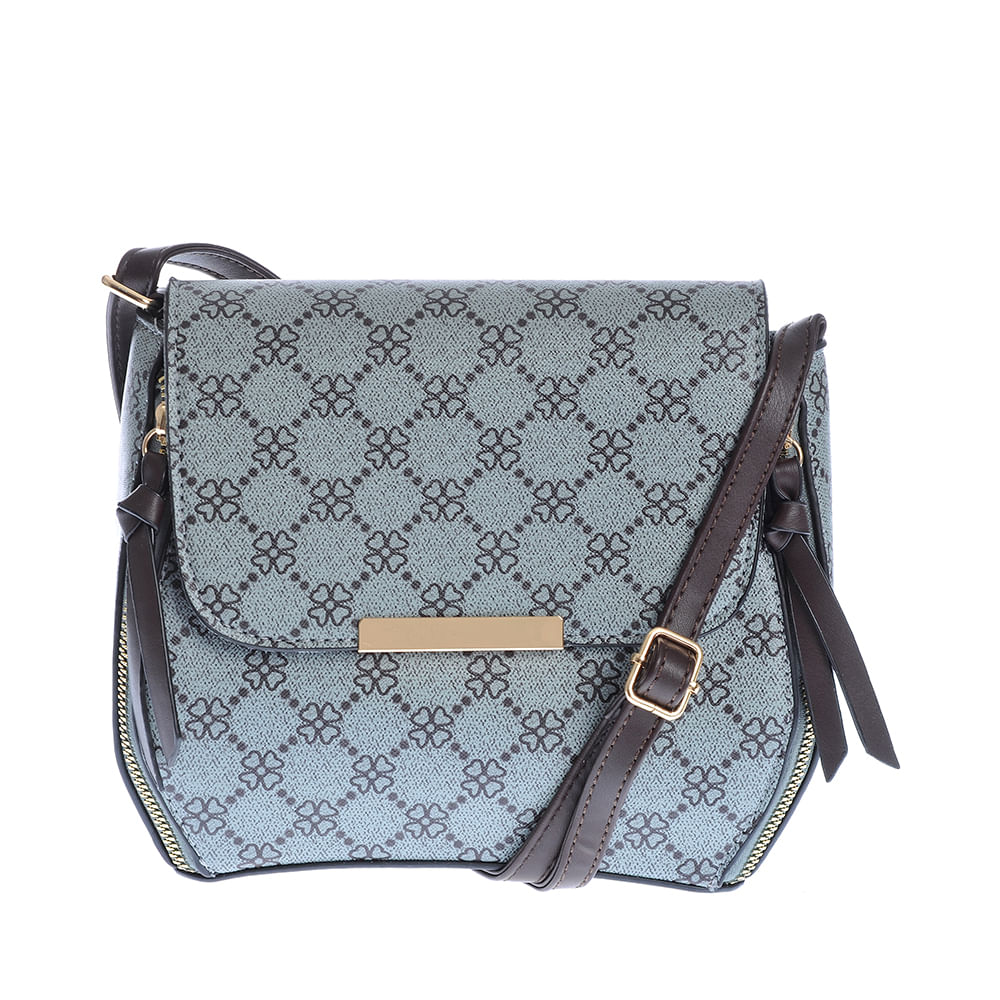 Geanta crossbody cu fermoare decorative - 2 | YEO