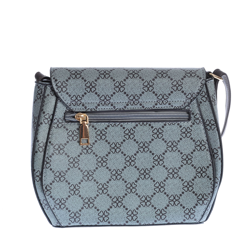 Geanta crossbody cu fermoare decorative - 3 | YEO