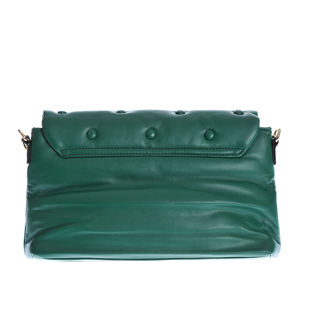 Geanta crossbody verde din piele ecologica