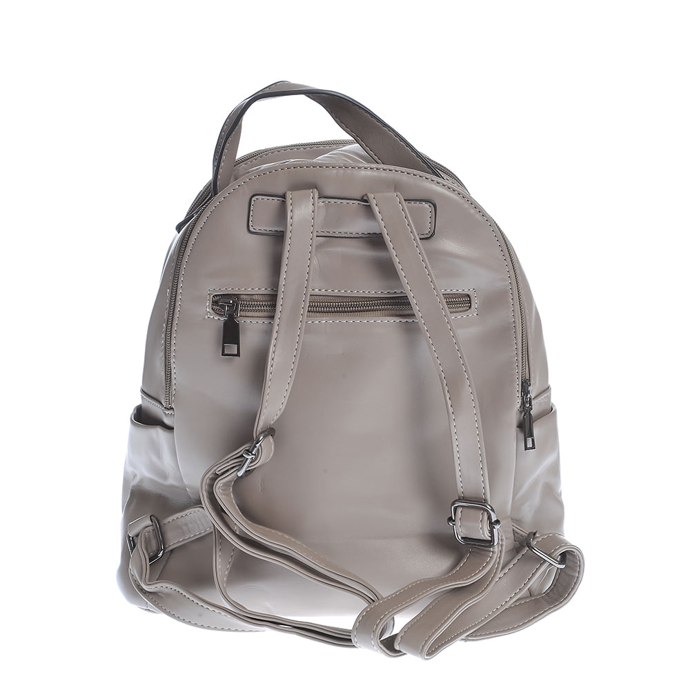 Rucsac taupe cu aspect matlasat - 2 | YEO