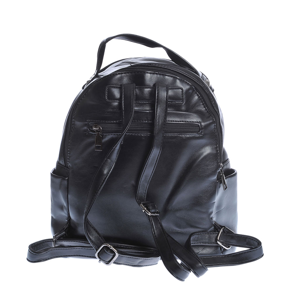 Rucsac negru cu aspect matlasat - 2 | YEO