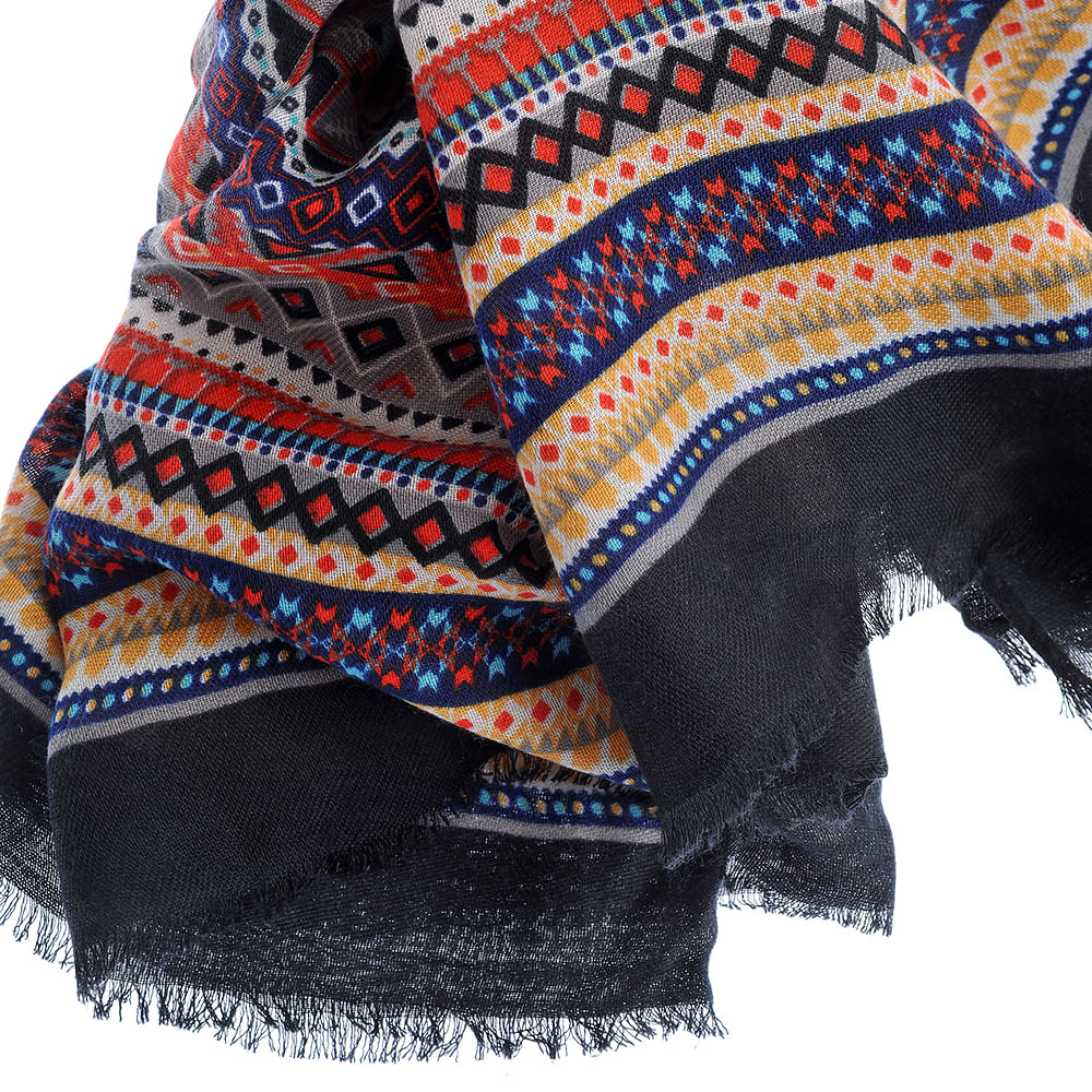 Esarfa multicolora din vascoza - 3 | YEO