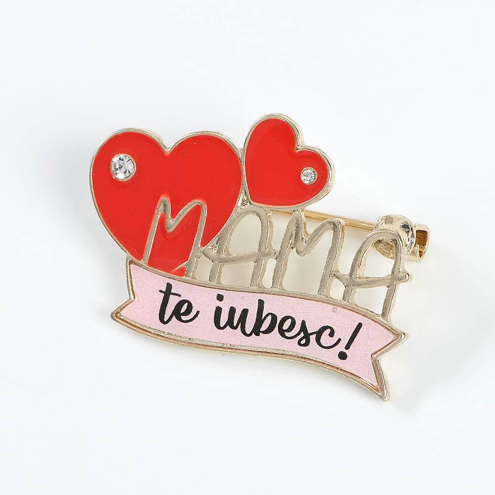 Brosa martisor Mama te iubesc - 1 | YEO